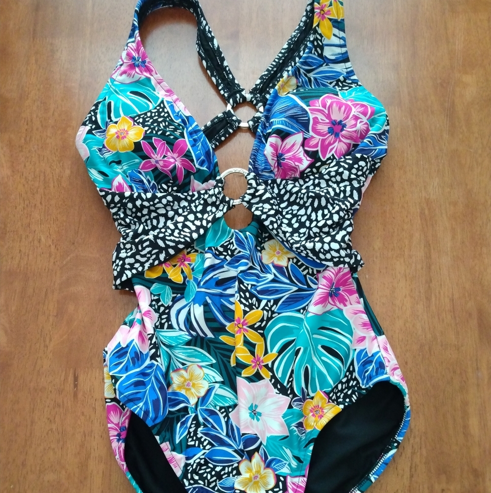 VENUS Tropical Floral One Piece Swimsuit - Multicolor